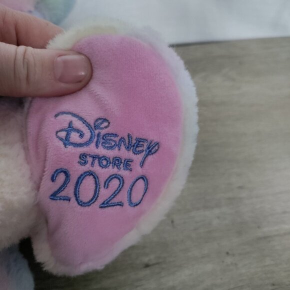 Disney‎ Store Minnie Mouse Pastel Rainbow Bunny Rabbit Plush Doll 2020 - Picture 3 of 5